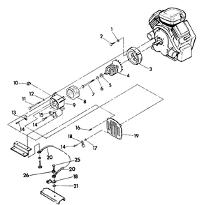Generator Stator Diagram and Parts List for 9163-1-4W113C  Briggs and Stratton Generator